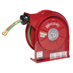 TW5425 OLPT - 1/4 in. x 25 ft. Twin Line Welding Hose Reel T-Grade